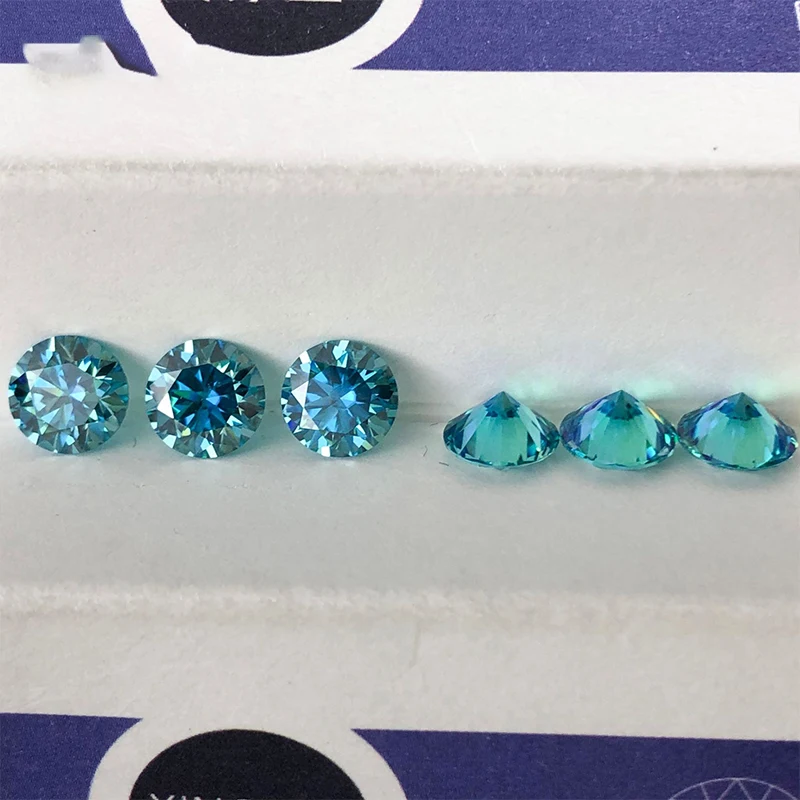 0.1-10ct Red Champagne Lab Grown Moissanite Stones Purple Blue loose Moissanite Diamonds Lemon yellow loose Stone