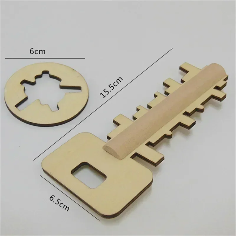 Wooden Puzzle Toys, Educational Puzzles, Intelligent Unlock Wooden Kong Ming Lock