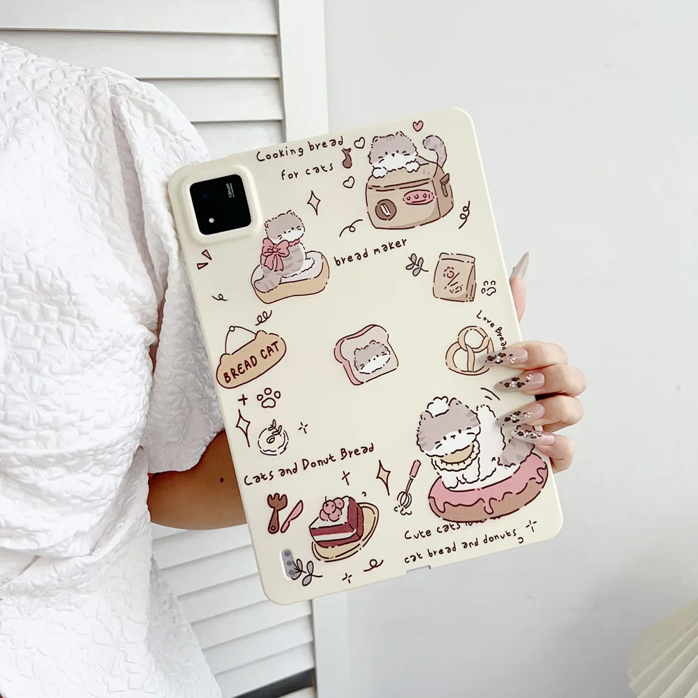 Vibrant Cartoon Printed Soft TPU Shockproof Tablet Case - Universal Protective Cover