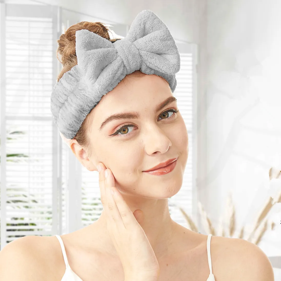 Fasce per capelli da trucco, morbide fasce per capelli da spa, per