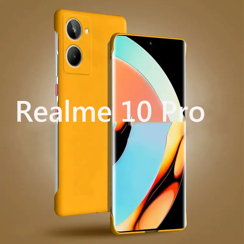 Frameless Slim Skin Matte Hard PC Back Cover Case On For Realme 10