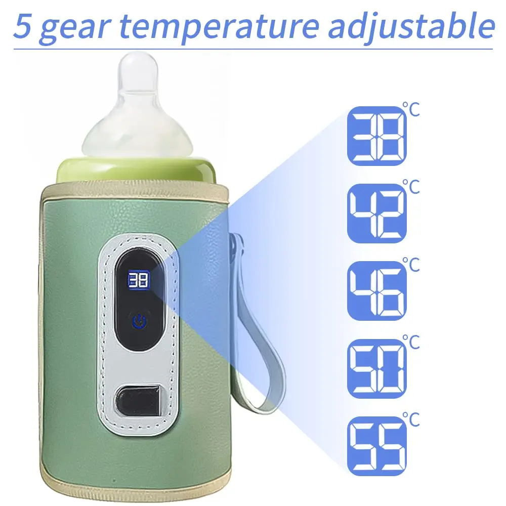 USB Milk Water Bottle Warmer for Breastmilk and Formula with Led Display 5 Temperature Adjustable Baby Milk Warm Keeper bottle warmer,milk bottle heater