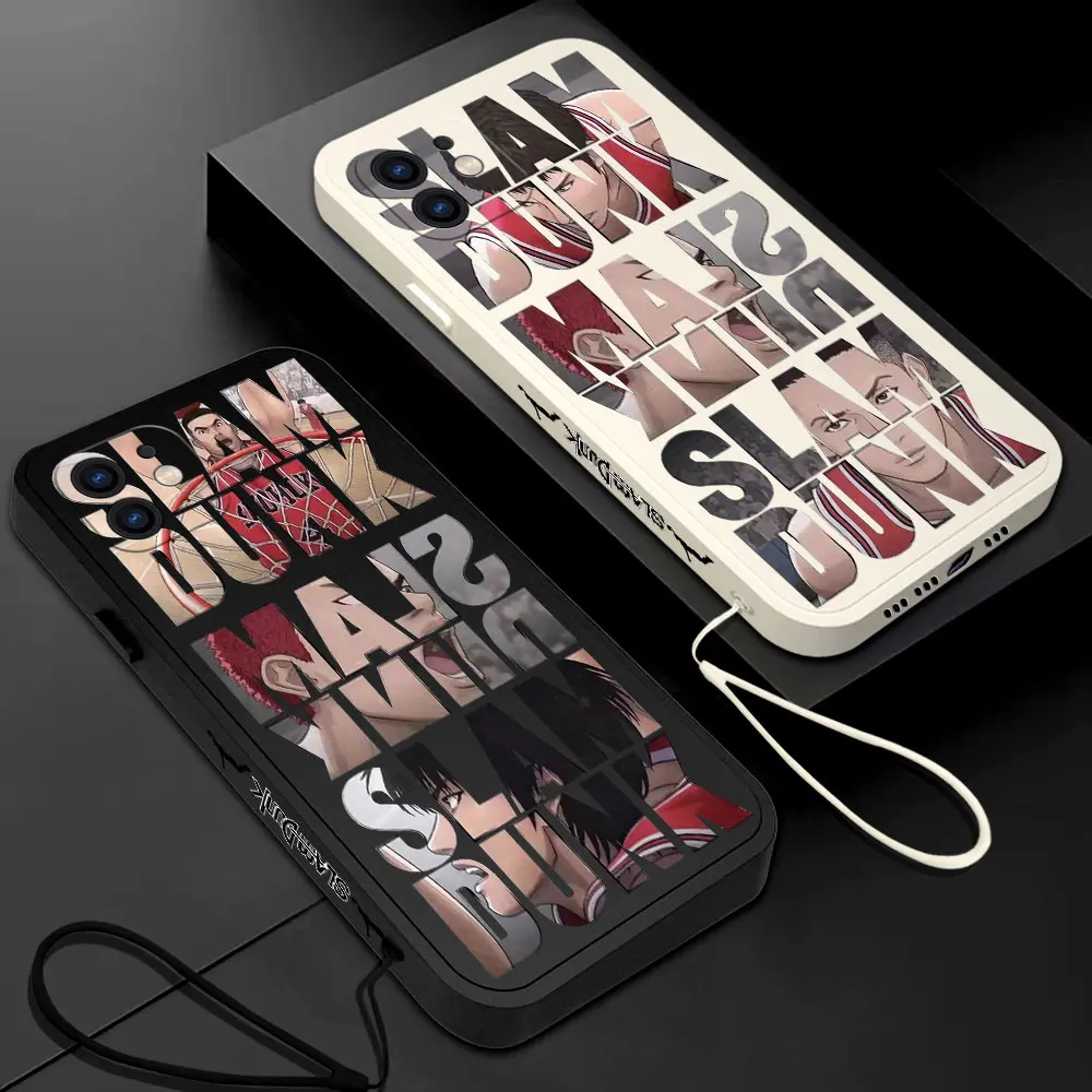 Anime Funny Slams Dunks Custodia Per Telefono Per Samsung Galaxy S24 S23 S22 S21 S20 Ultra Plus Fe S10 S9 S10E Note 20 Ultra 10 Plus Cover