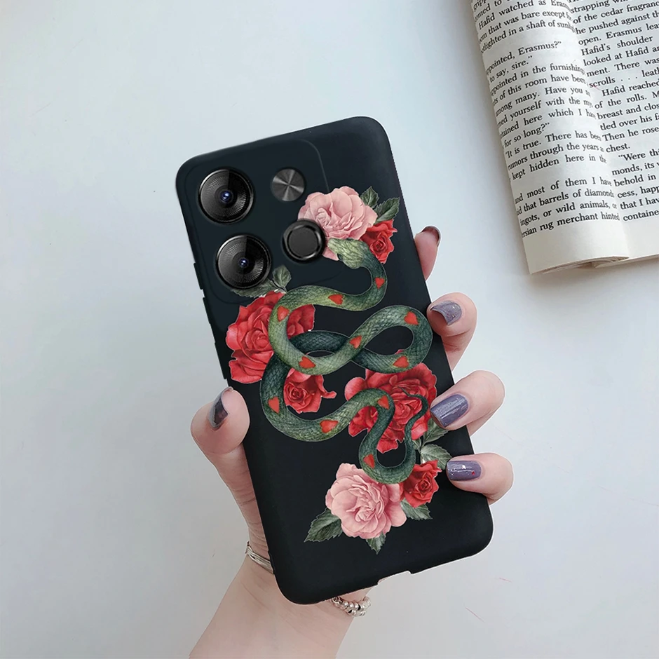 Tecno POP Silicone Daisy Shockproof Phone Cover
