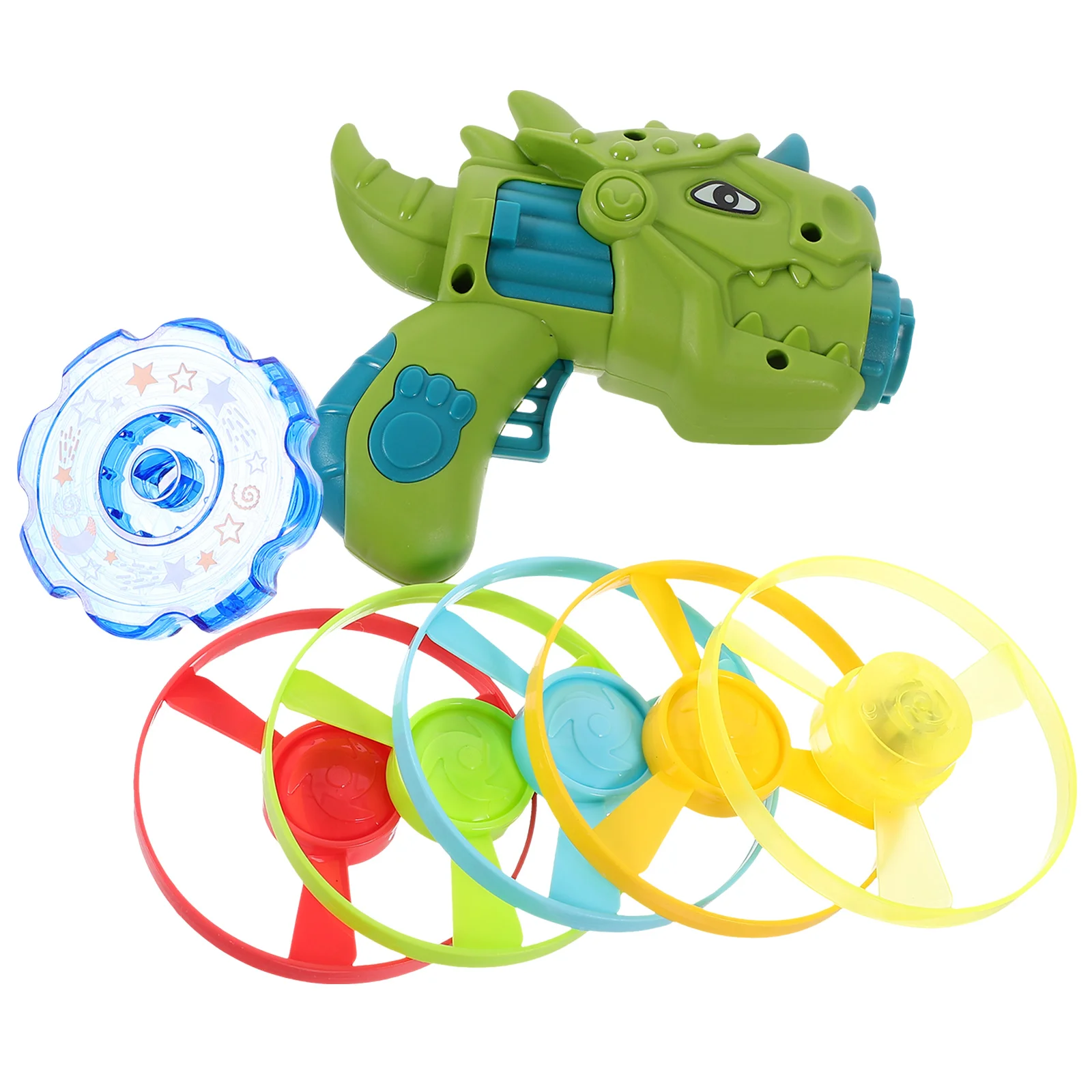 

Kids Backyard Games Outdoor Disc Shooter Toys Chasing Shine Child Safety Plastic Saucer Launcher Childrens