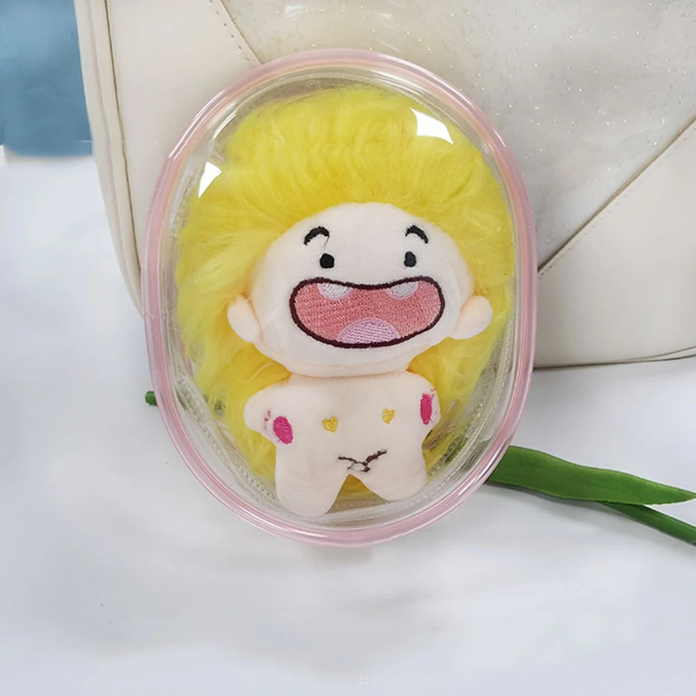 Storage Bag Transparent Plush Dolls Storage Pouch Keychain Bag Storage Pouch Mystery Box Organizer Box Doll Bag Thicken Keychain Wallet
