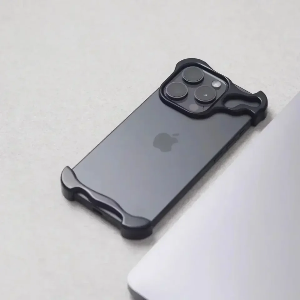 Irregular Metal Bumper Phone Case for iPhone