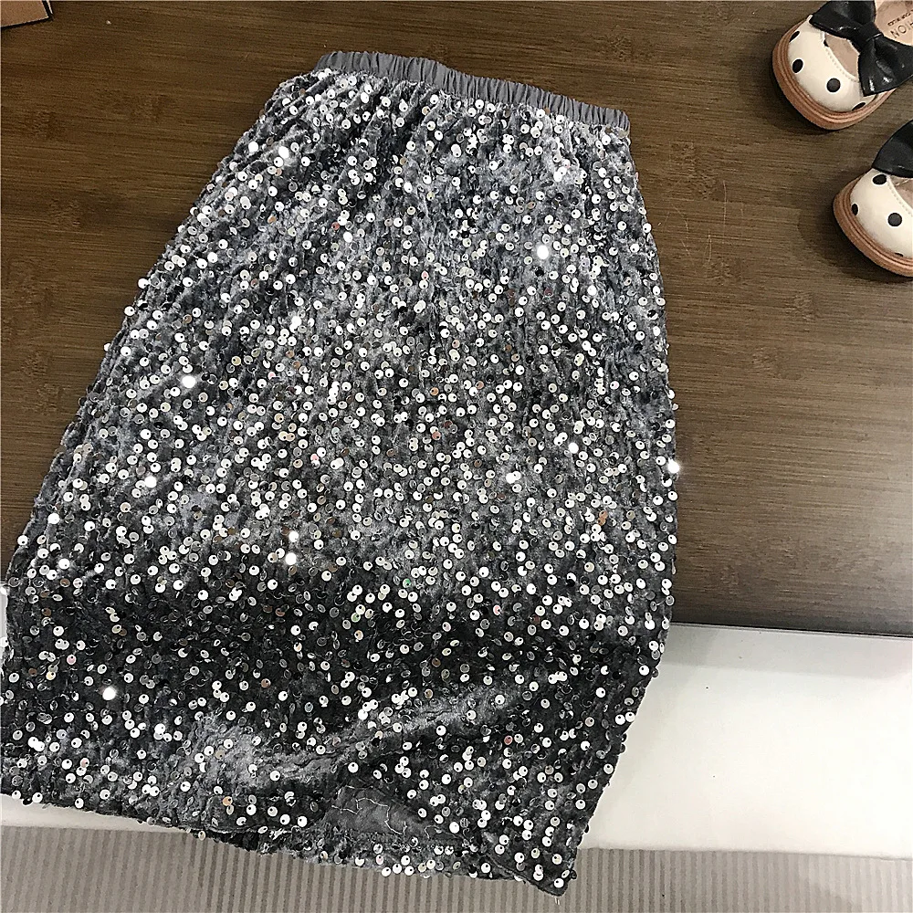 여아 반치마 2026 봄 신상 한국판 캐주얼 글리터 반치마 캐주얼 패션 데일리 패셔너블 다용도 착용