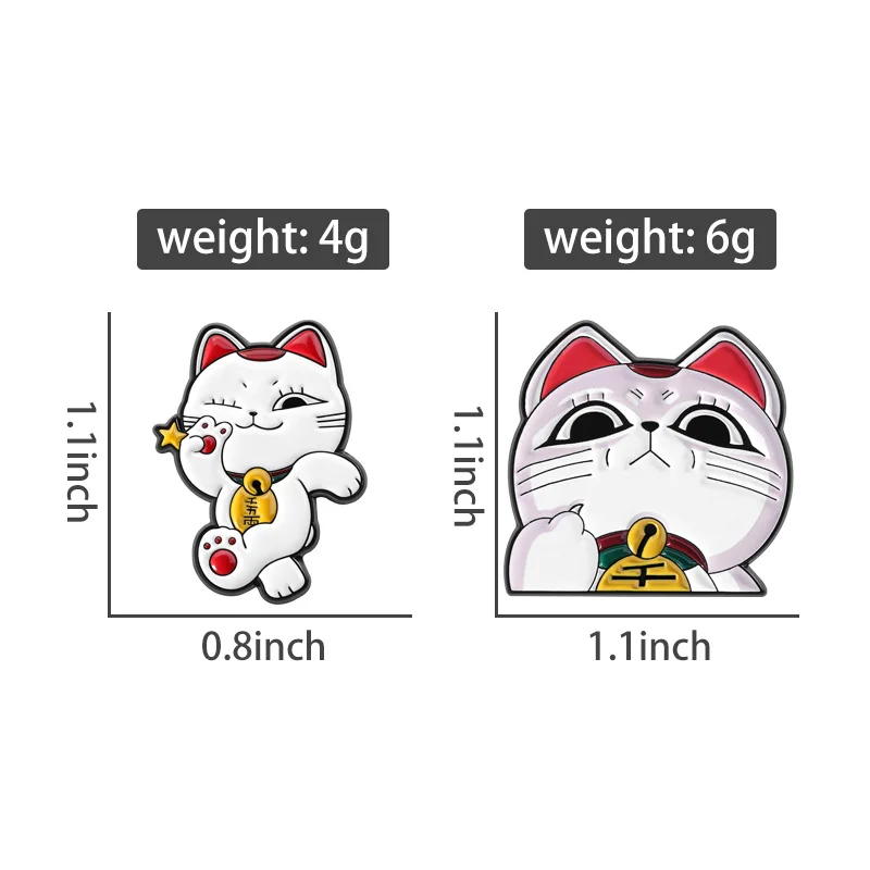 Cats Collection Emaille Pins Set Custom Cartoon Turobo Oma Lucky Forture Katze Brosche Revers Abzeichen Niedlich Boo Wal Schmuck Geschenk – Detail 9