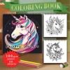 Stress Reduction Colouring Book 30 Sheets, 8.3x 8.3 inch 100gsm Thick Paper, Spiral Bound, Halloween and many other holiday gift 1