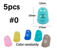  5pcs/Lot Multifunctional Silicone Thimbles Hollowed Out Breathable Protective Finger Sleeve DIY Crafts Sewing Accessories 