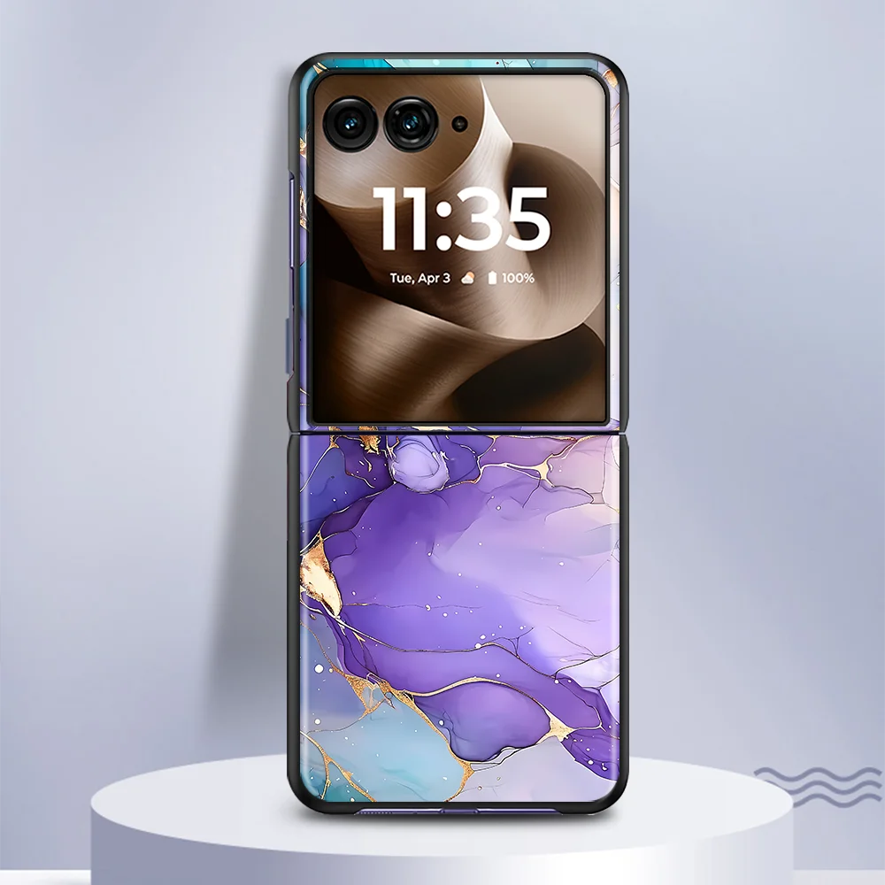 Marble Pattern Foldable Phone Case