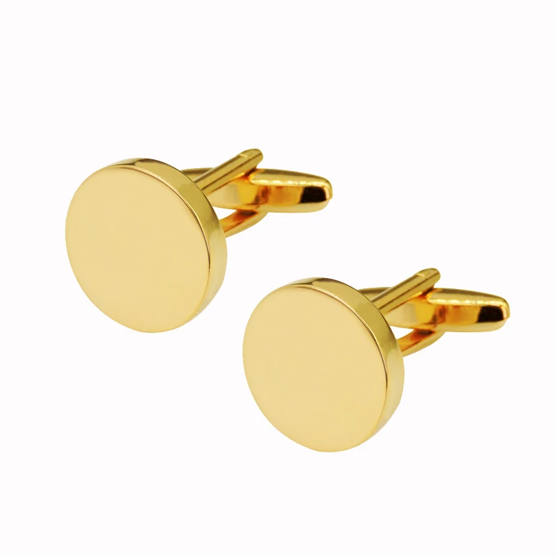 High-Quality Stainless Steel Cufflinks - Laser Engraved Design for Weddings and Business