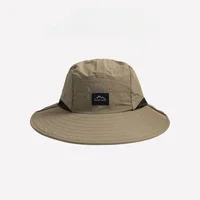 Chapeaux d'été à large bord unisexe avec protection du cou, chapeaux bob, visières d'extérieur, séchage rapide, Panama, protection solaire, chapeaux de pêche et de randonnée à nouer 4