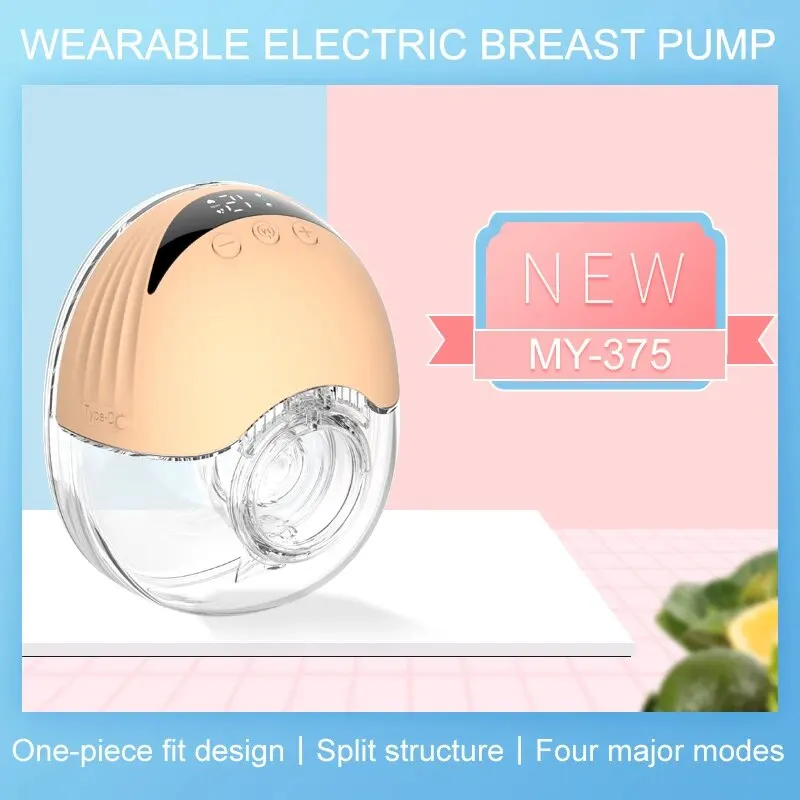 Wearable Breast Pump 210ML Large Capacity Hands Free Electric Portable Breast Pump BPA-free with LED Display 4 Modes & 12 Levels 2