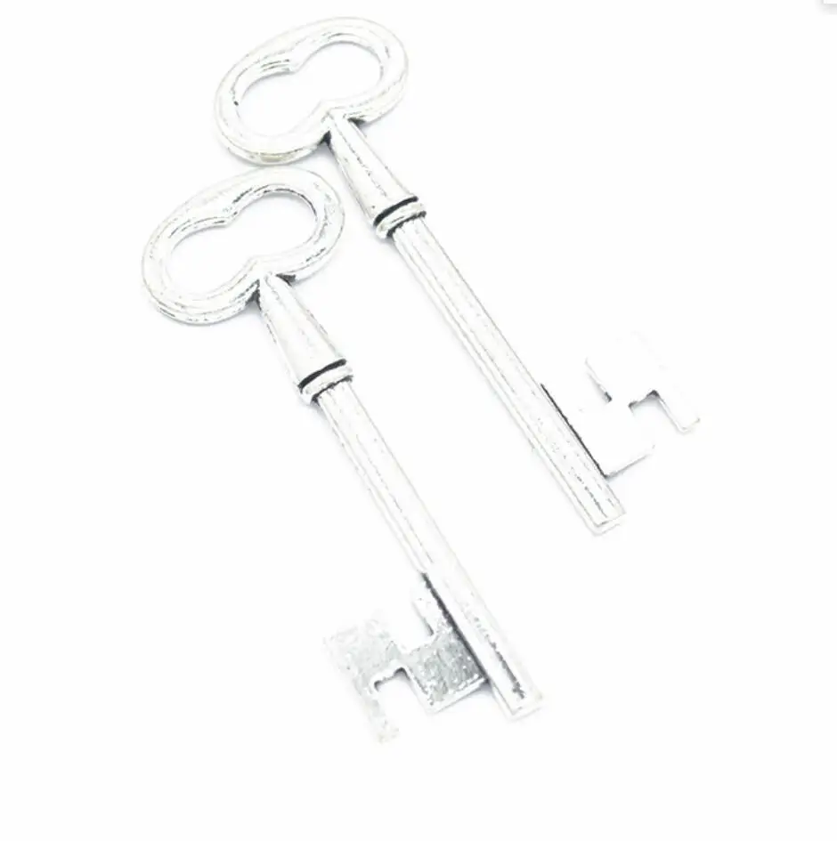 20pcs 57x20mm Key Charms Metal Keys Charms Vintage Key Charms Findings Vintage DIY Accessories For Jewelry Making F0170