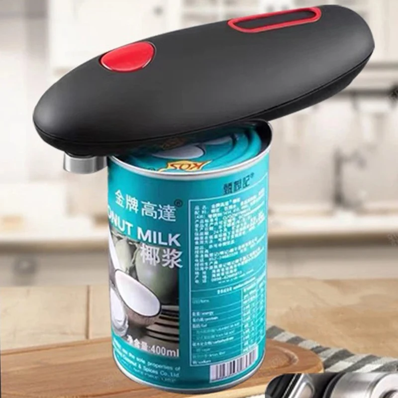 Electric Can Opener Kitchen Safety Tools Handheld Automatic Bottle Opener  Smooth Edge High Power Opener Can Kitchen Accessory