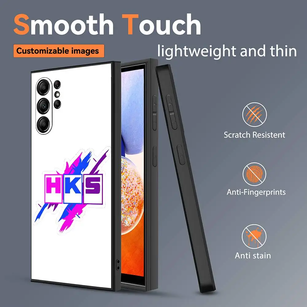 Elegant Frosted Shockproof Phone Case - Fashion Car H-HKS-S Collection