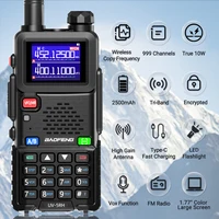 2PCS Baofeng UV-5RH Air Band Walkie Talkie 10W Wirless Copy Frequency Type-C Charging Upgraded UV 5R Two Way Radio 2
