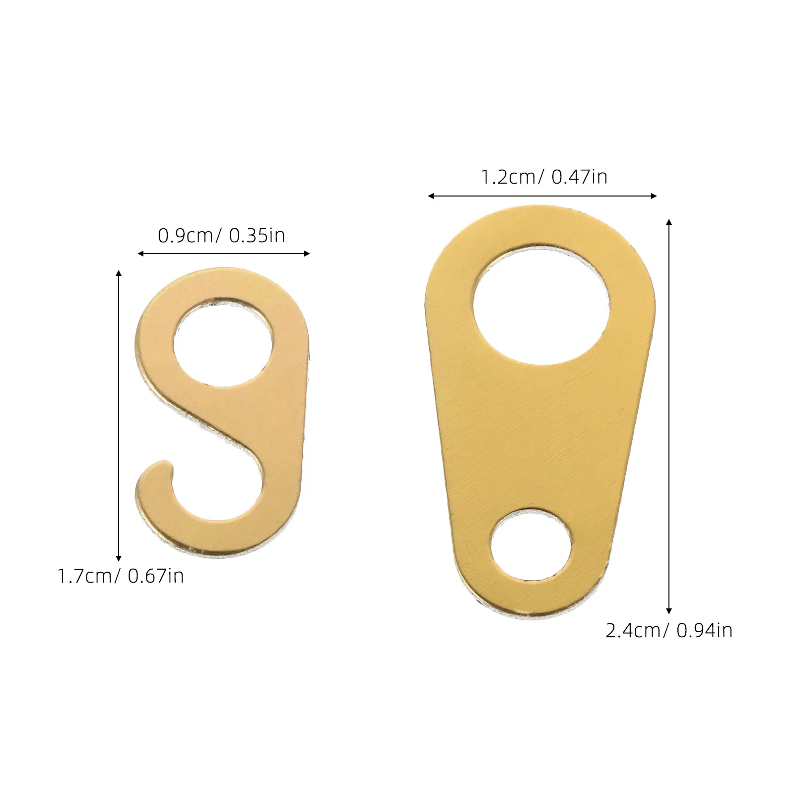 4Pcs 기계식 시계 체인 후크 금속 체인 탭 할아버지 뻐꾸기 시계 부품 장 벽걸이에 적합