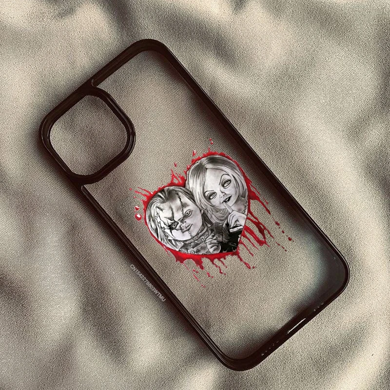 Chucky Good Guys Cartoon Movie Shockproof Clear Hard Phone Case Cover