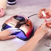 280W 66 LEDs UV LED Nail Lamp for Professional Nails Gel Polish Fast Curing Electroplated Drying Light Lamps 4 Timer Setting 6