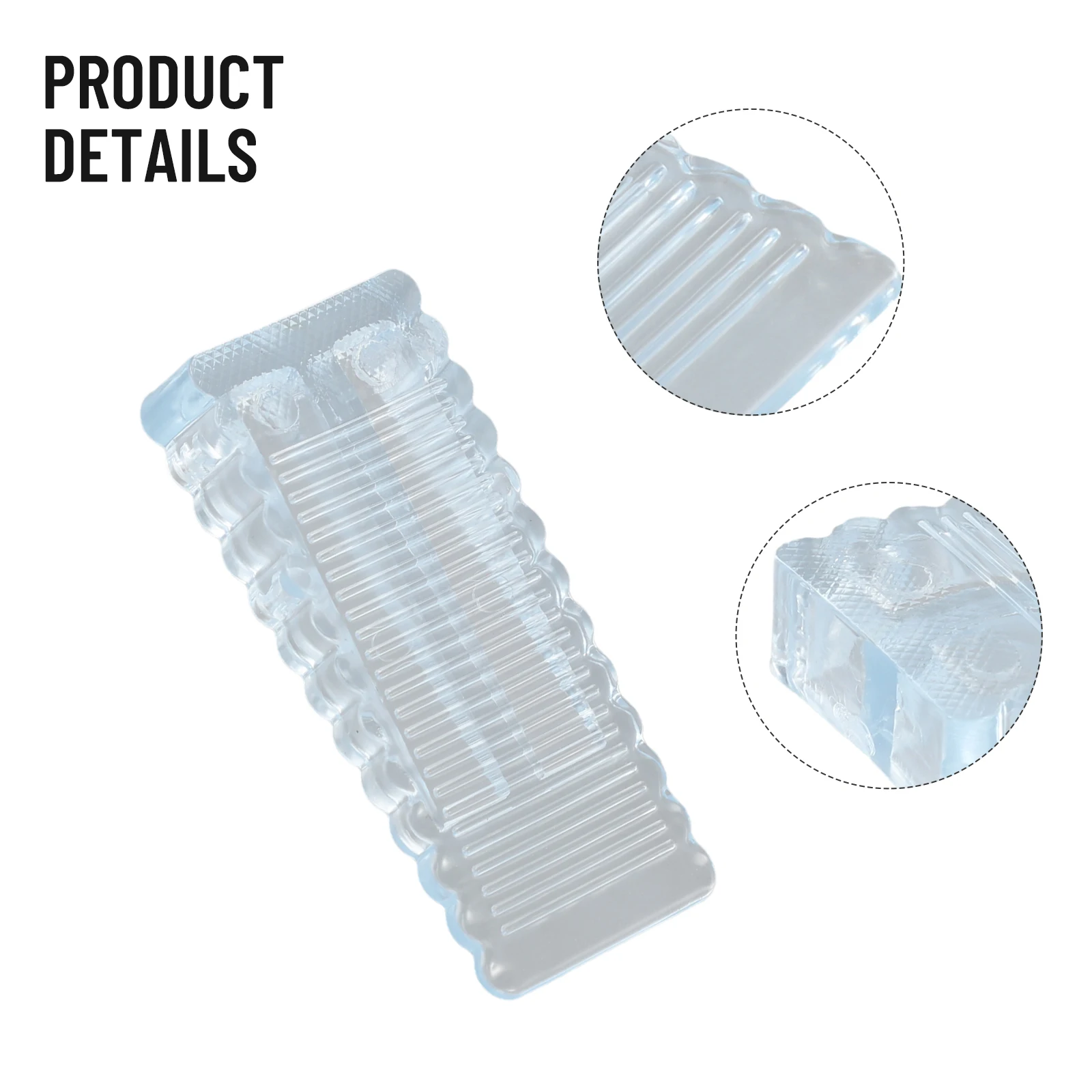 1pc Rubber Door Stopper Home Anti-collision Safety Door Stopper Silicone Anti Slip Blocker Female Living Alone