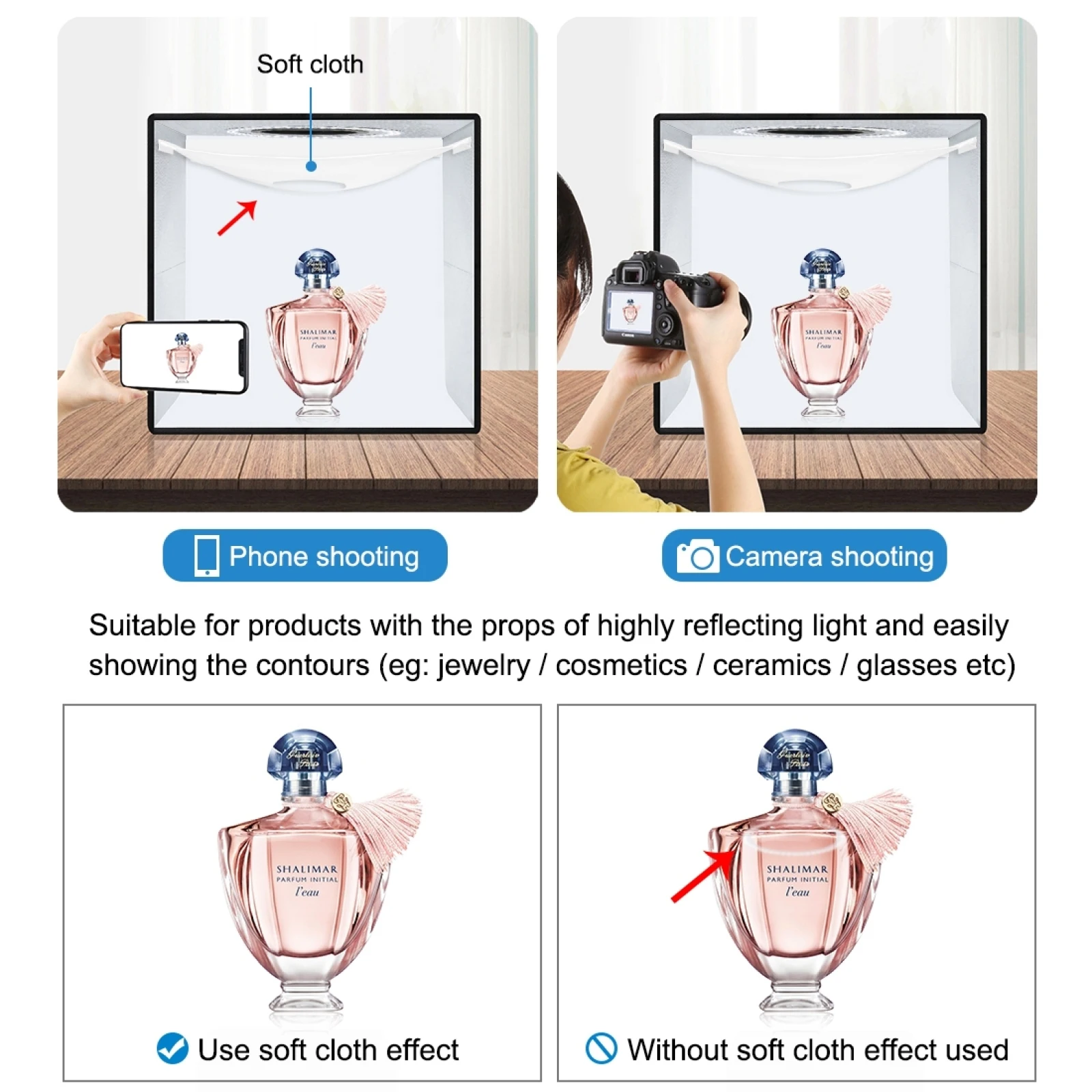 Ring Light 25cm Folding Portable 3 Modes Dual Color Temperature Ring Light Photo Lighting Studio Shooting Tent Box 12 Colors Backdrop led photo lighting photo studio box photo studio light tent ring light