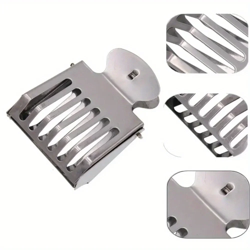 1PC Bee Queen Catcher Clip Stainless Steel Cage Beekeeping Equipment Tool Beekeeper Equip Isolation Room