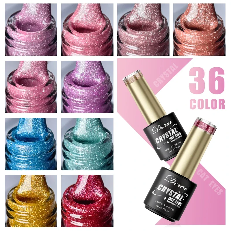 CNAILS 8ml Cat Eye Nail Gel Polish First Gel UV Soak Off Polish Glitter Semi Permanent Magnetic Nail Art No Need Base Coat nail gel nail polish