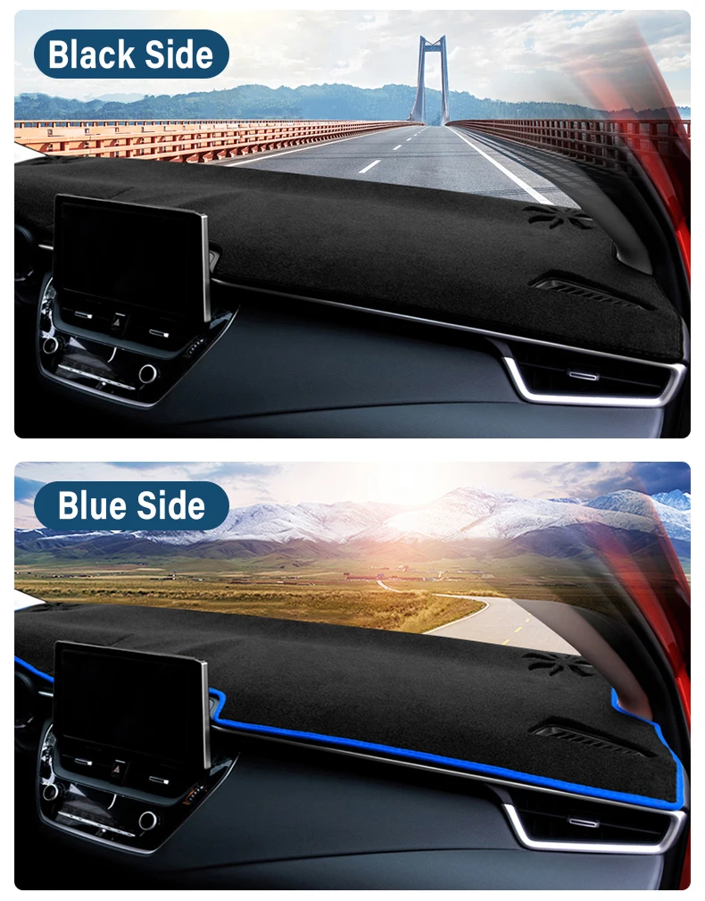 Auto-Armaturenbrett-Abdeckung, vermeiden Sie Licht-Pads, Anti-UV-Anti-Rutsch-Matten für Toyota Corolla E210 2019 2020 2021 2022 2023 2024 2025 Hybrid – Detail 16