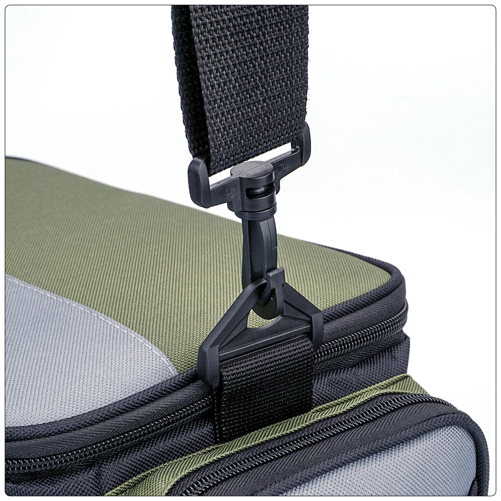 Hirisi W127 Große Kapazität Oxford Angelgerät Tasche Multifunktionale Outdoor Angeln Umhängetaschen Angelrolle Werkzeug Aufbewahrungsbox – Detail 12