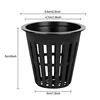 50/100Pcs 2 Inch Hydroponics Net Pots Slotted Mesh Net Cups for Plant Growing Self Watering Baskets for Hydroponics Supplies Kit 6