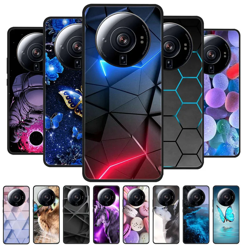 

For Xiaomi MI 12S Ultra Case Cat Lion Soft Silicone Back Case For Xiaomi 12S 12 S Ultra Cover 12SUltra TPU Protective Fundas