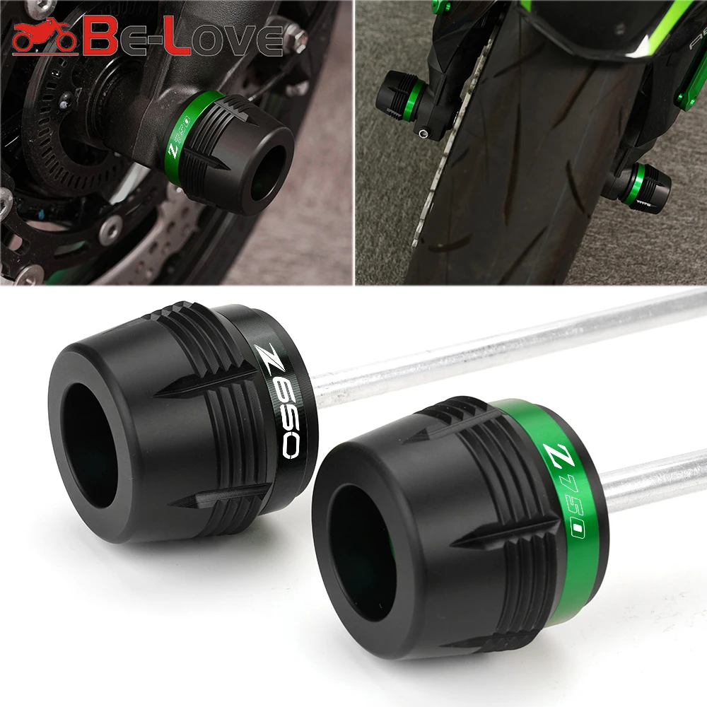 

For Kawasaki Z650 Z 650 Z650RS ABS 2017-2023 Z750 Z750S 2006 Z800 Motorcycle Front Wheel Fork Slider Axle Crash Protector Cap