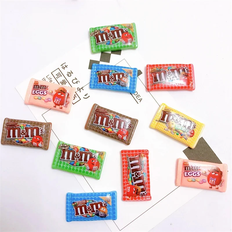Resin Mini Candy 3d Resin Flat Cabochons Scrapbook Diy Jewelry Craft Embellishments Hairpin Accessories 10pcs