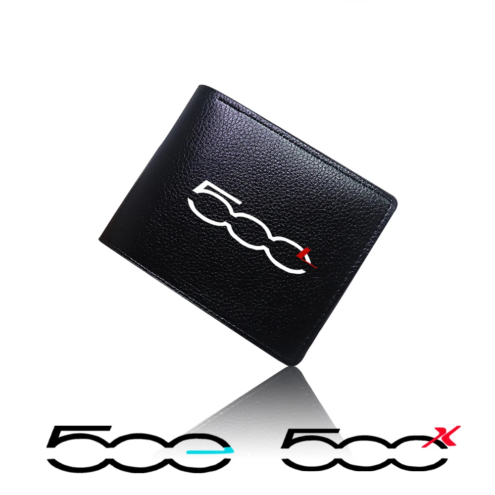 Portafoglio In Pelle Per Auto Pacchetto Carte Per Fiat 500 500L 500X 500E Accessori Elettrici Abarth