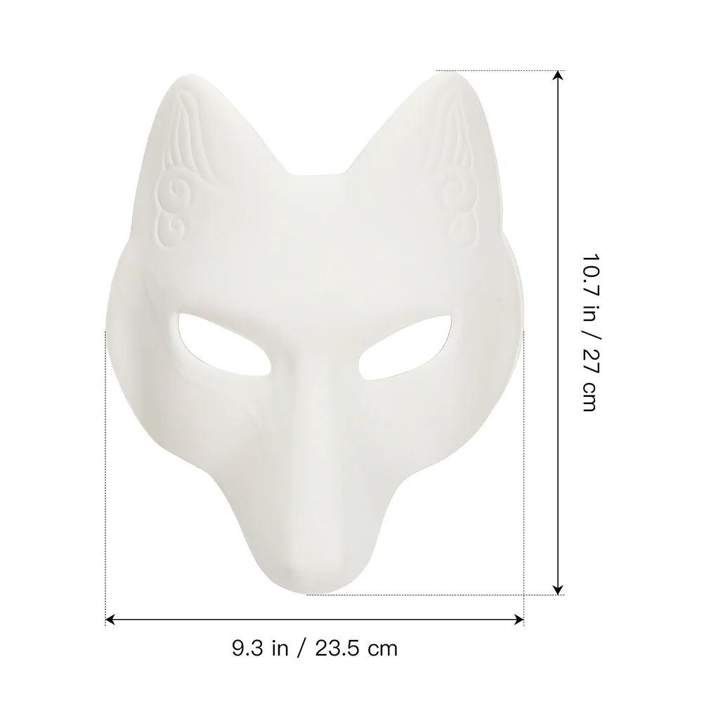 KUYYFDS Therian Mask Halloween Fox Mask Leather DIY Blank Mask Halloween  Masks Halloween Party Decorations Masquerade Costume Prop