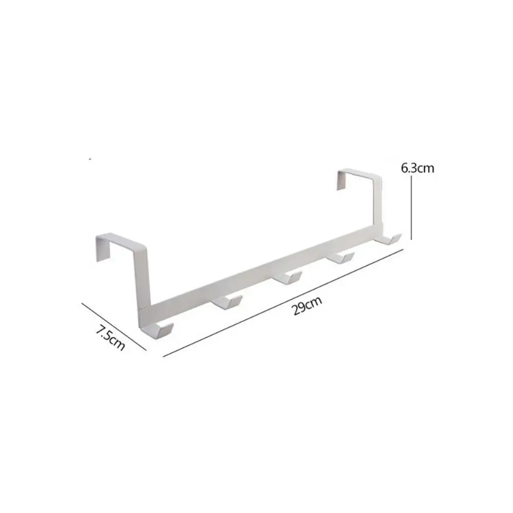 Hooks Over The Door 5 Hooks Home Bathroom Organizer Rack Clothes Coat Hat Towel Hanger Bathroom Kitchen Accessories Holder door hook