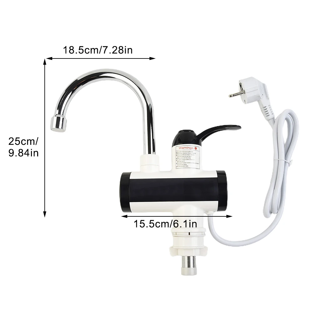 

Durable Hot Water Faucet Sanitary Suite Energy Saving Humanised Design Protect Your Health Ultra-clear Digital Display