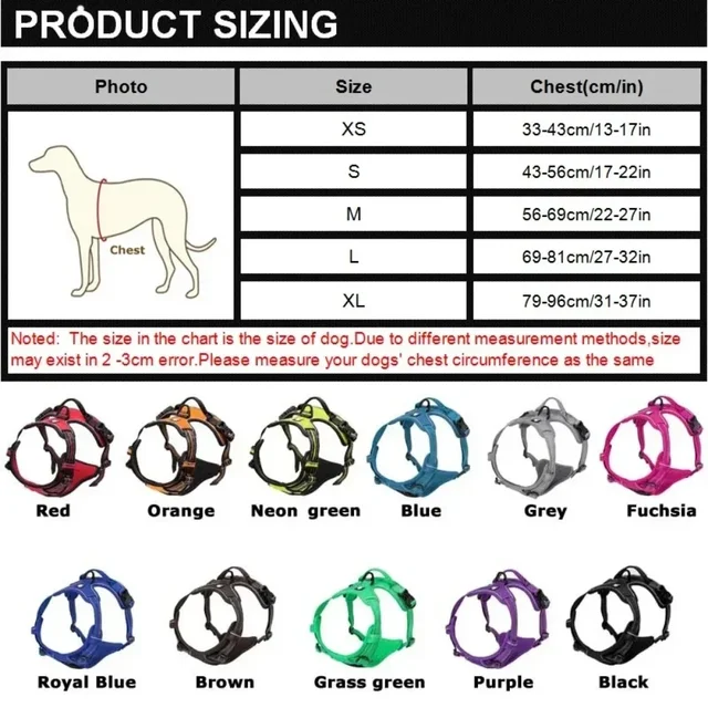 No-Pull Reflective Pet Harness 6