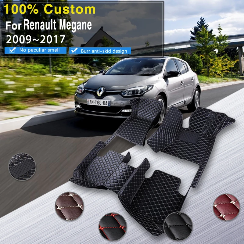 Acheter Coussinets de pied de voiture pour Renault Megan 3 2008 – 2014,  accessoires de voiture, tapis de protection personnalisé, tapis de sol  Automobile