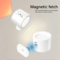 12 colors Timeable Led Wall Lamp Touch Remote USB Recharge Rotatable Wireless Portable Night Light Bedside Bedroom Reading Lamp 2
