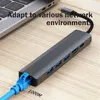 MZX 6 in 1 Docking Station 1000Mbps RJ45 Ethernet USB 3.0 Hub Type C 4K HDMI-Compatible 3 0 Concentrator Adapter Splitter Dock 6