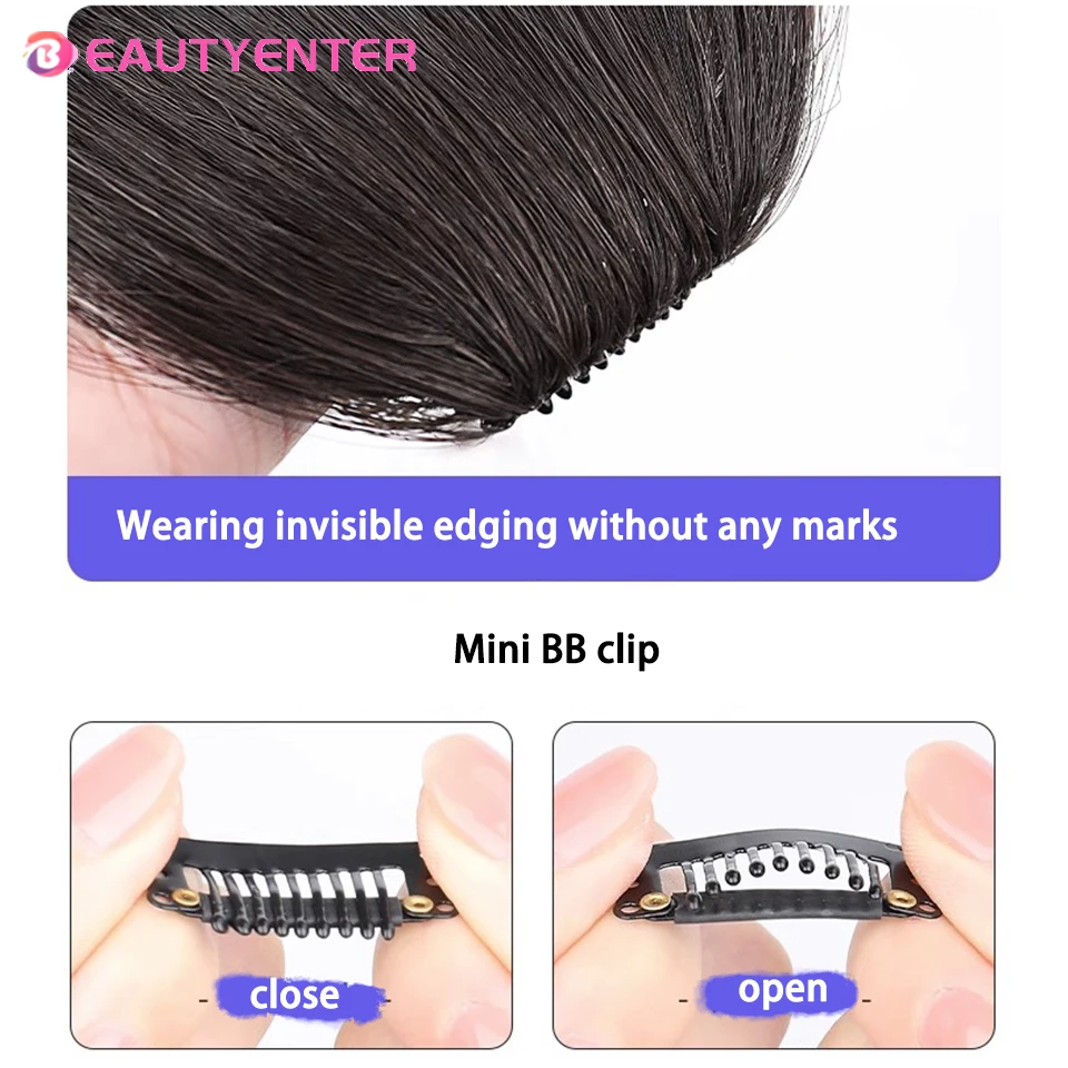Bangs wig female curly French air bangs with thin forehead patch S-shaped sideburns bangs wig piece