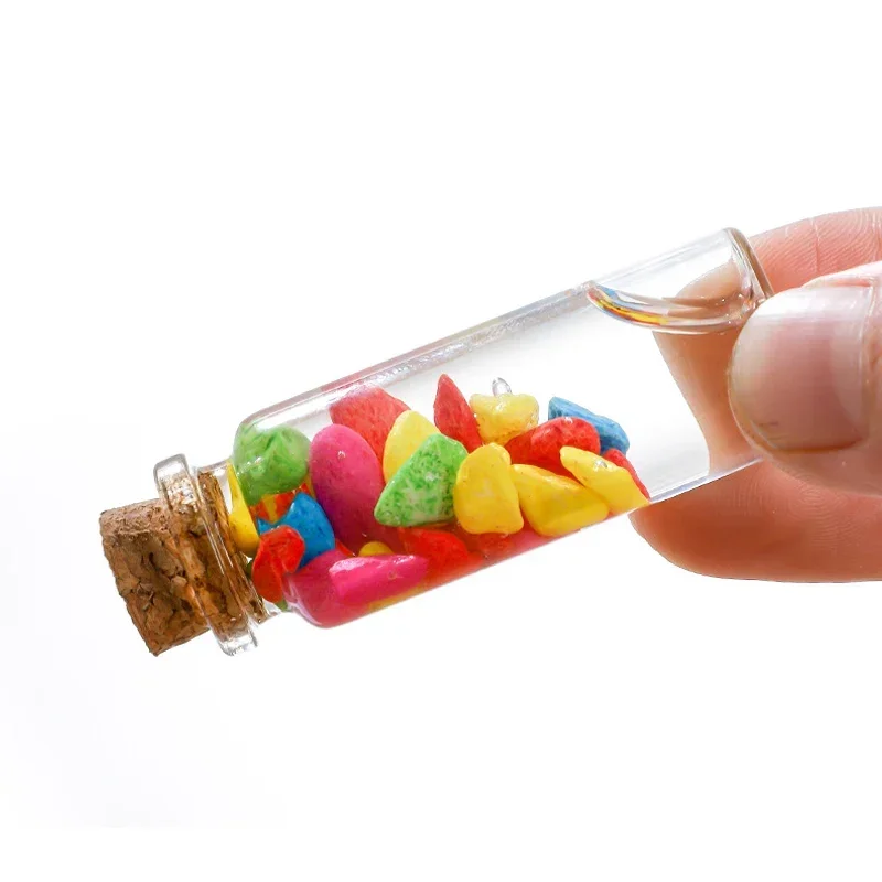 5PCS 5-30ML Mini Glass Bottles With Cork Gravel Bottle Set Gadgets Potion Vials Bottle Message Bottles For Wedding Favors Decor glass bottles mini glass bottles