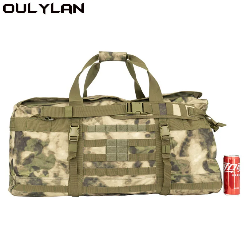 Тактическая багажная сумка большой емкости 106L, нейлоновый водонепроницаемый дорожный рюкзак на плечо, уличные большие сумки для кемпинга