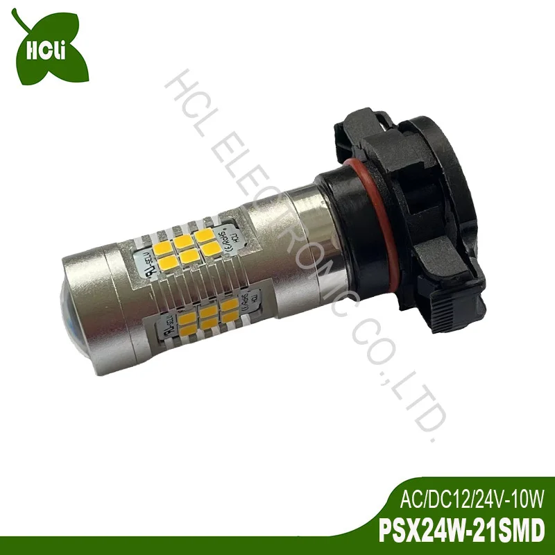 High quality AC/DC12/24V 10W PSX24W Led Auto FR Fog Lamp,12V 24V Car Hi-Lo Beam Bulb,Rear Reversing Lights free shipping 2pc/lot