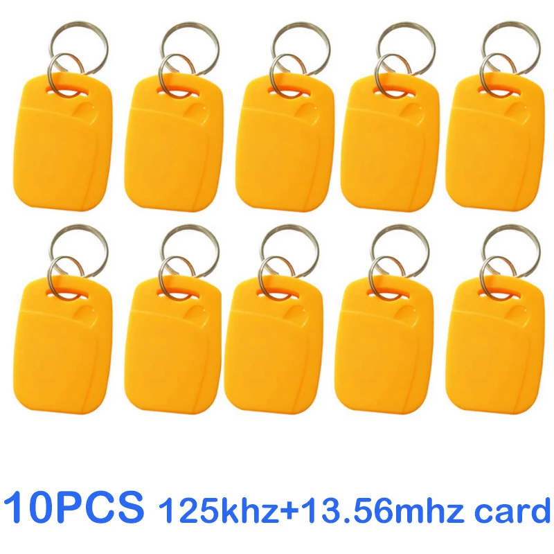 10pcs 2 In 1 Dual Chip Frequency RFID Keyfob 125KHZ thumbnail 2