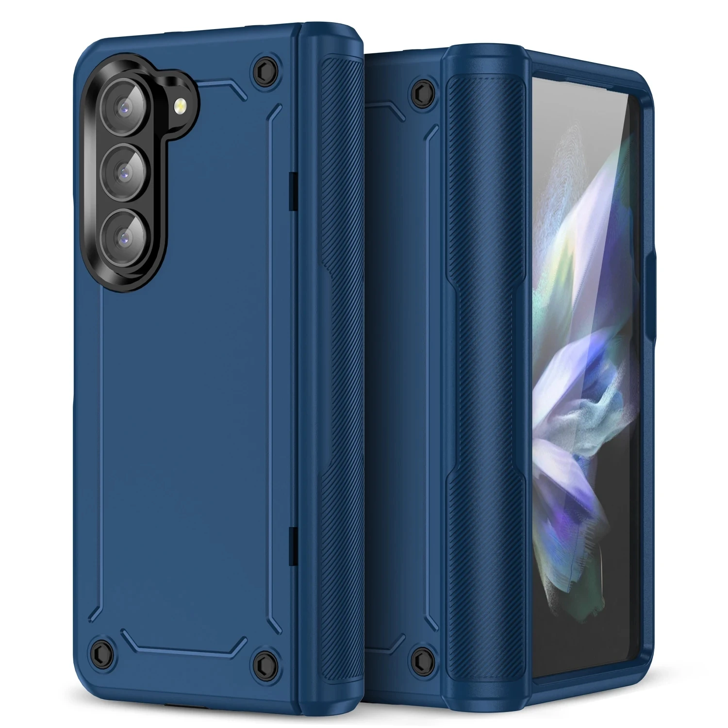 Durable Anti-Fall Phone Armor Case with Hinge Protection